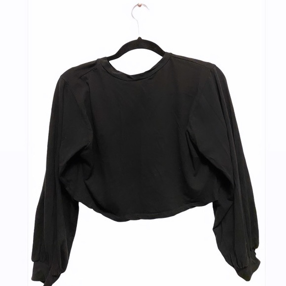 UO Eyelash & Lip Print Crop Top Size S - Picture 2 of 6